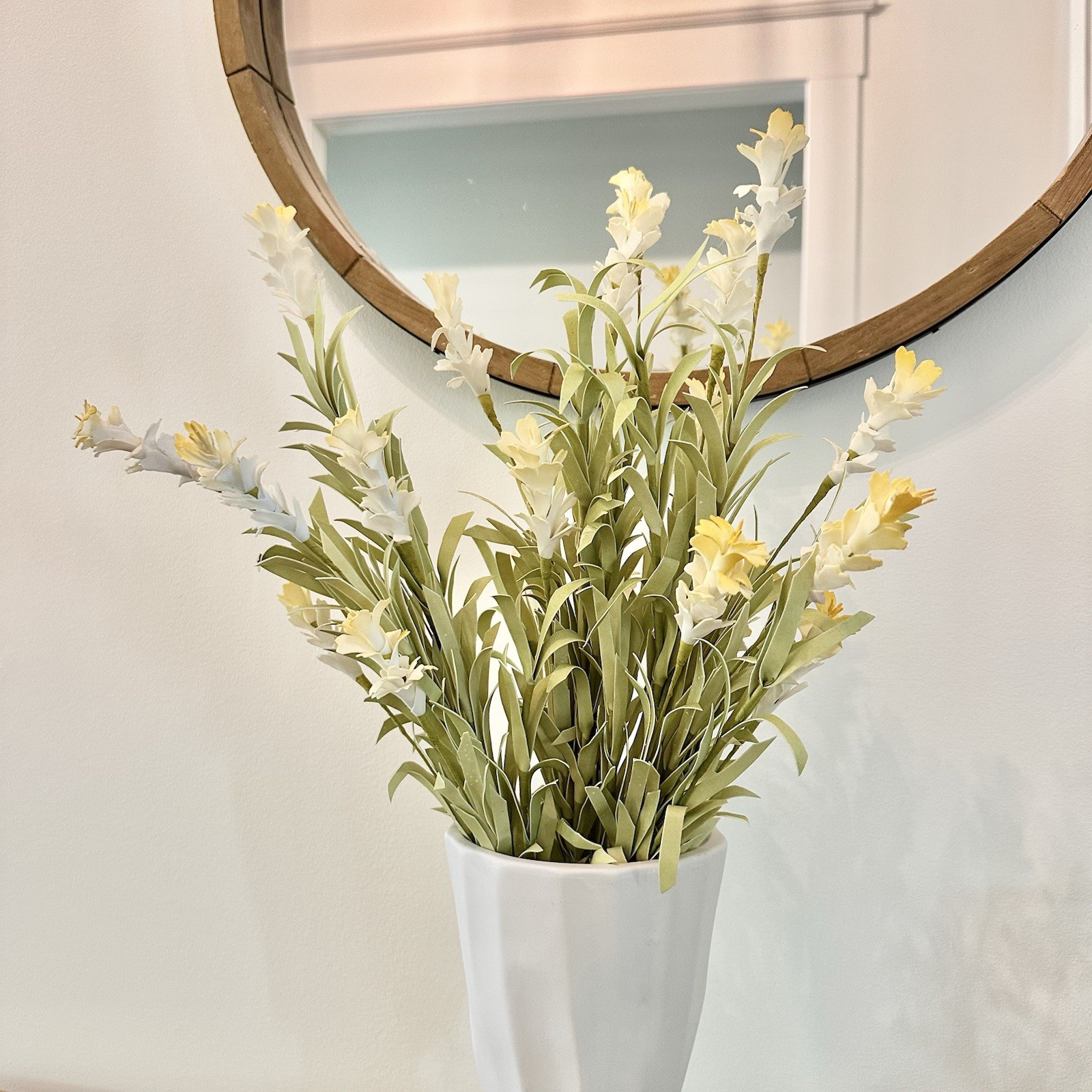Artificial Freesia Flowers Pack of 3 Faux Flowers for Vase Filler Home Decor