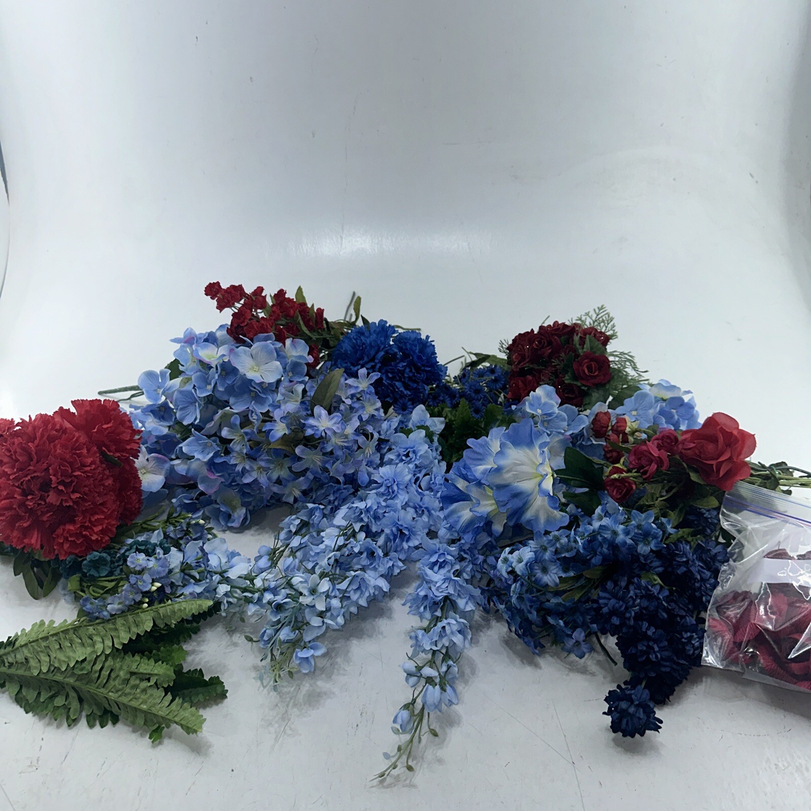 Artificial Flowers Mixed Lot Foliage Leaves Flowers Decor Wedding Crafts +