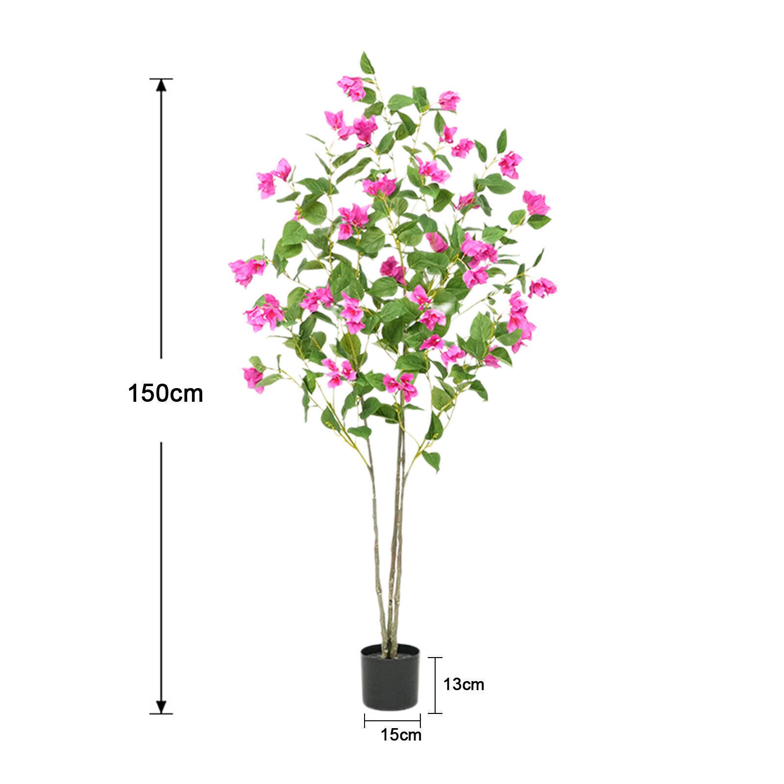 Artificial Tree 4FT/5FT/6FT Faux Bougainvillea Flowers for Decor Home Office