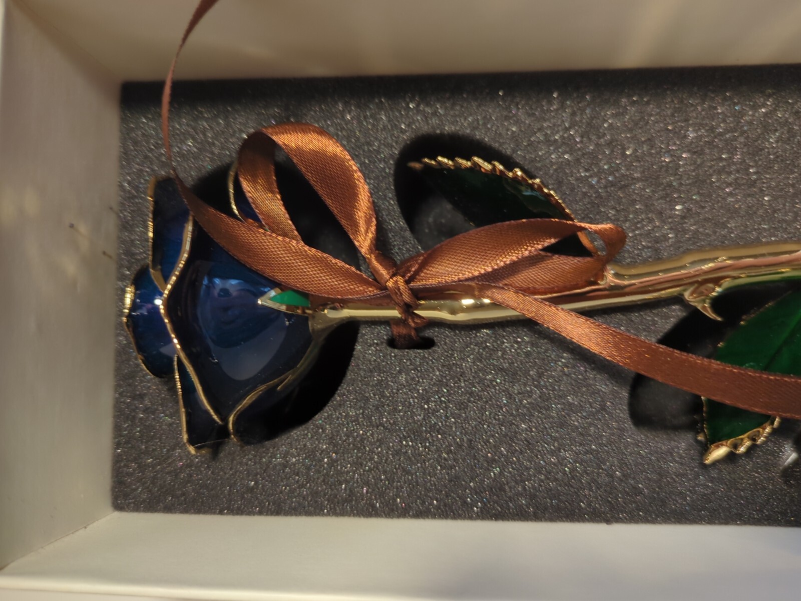 Rose Gold Dipped 24k Real Long Stem Doses Of Roses Beverly Hills Blue