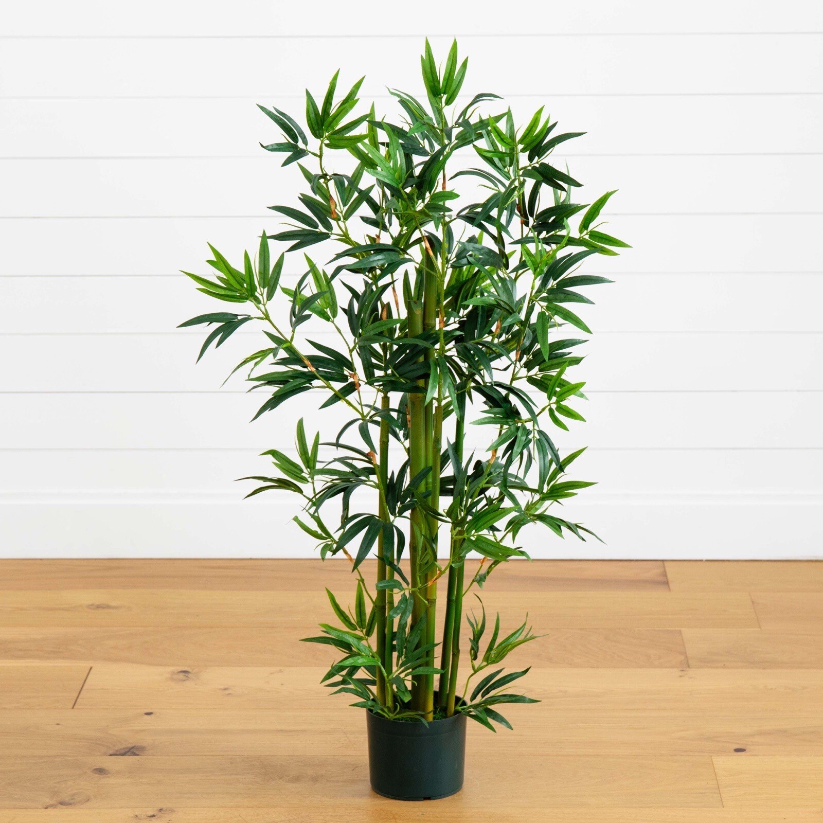 4’ Bamboo Artificial Tree w/Natural Trunks & 540 Lvs Home Decor. Retail $94