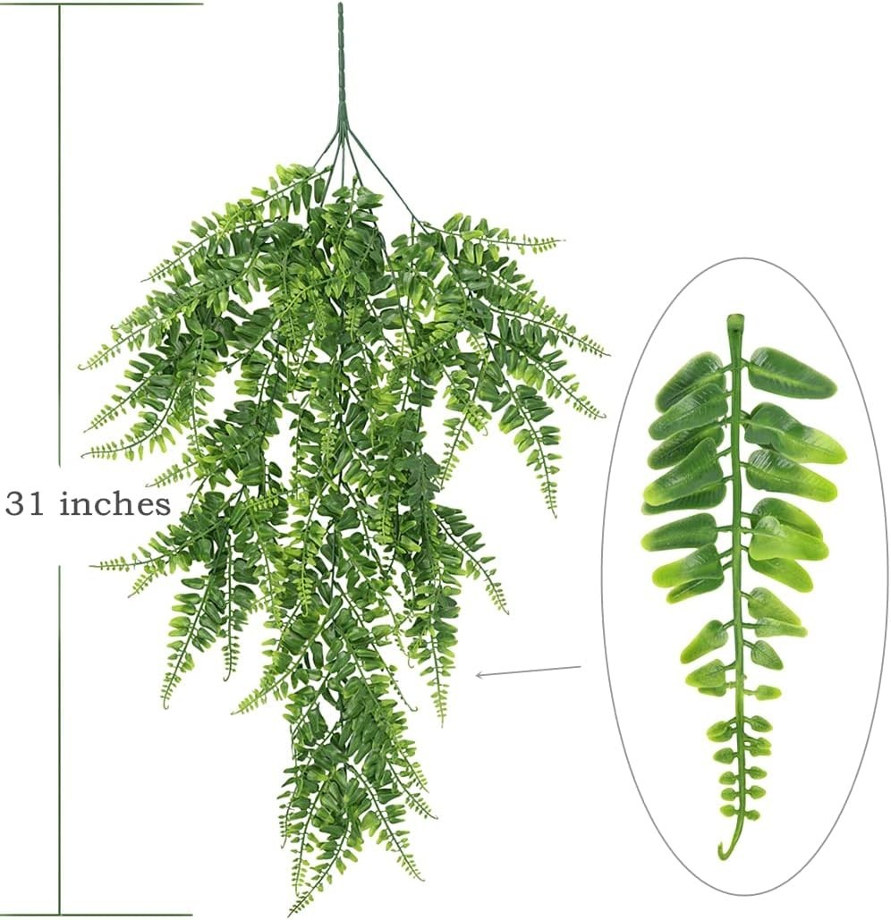 UV Resistant Fake Ivy Vines for Indoor & Outdoor Use – 2 Pcs Lifelike Greenery