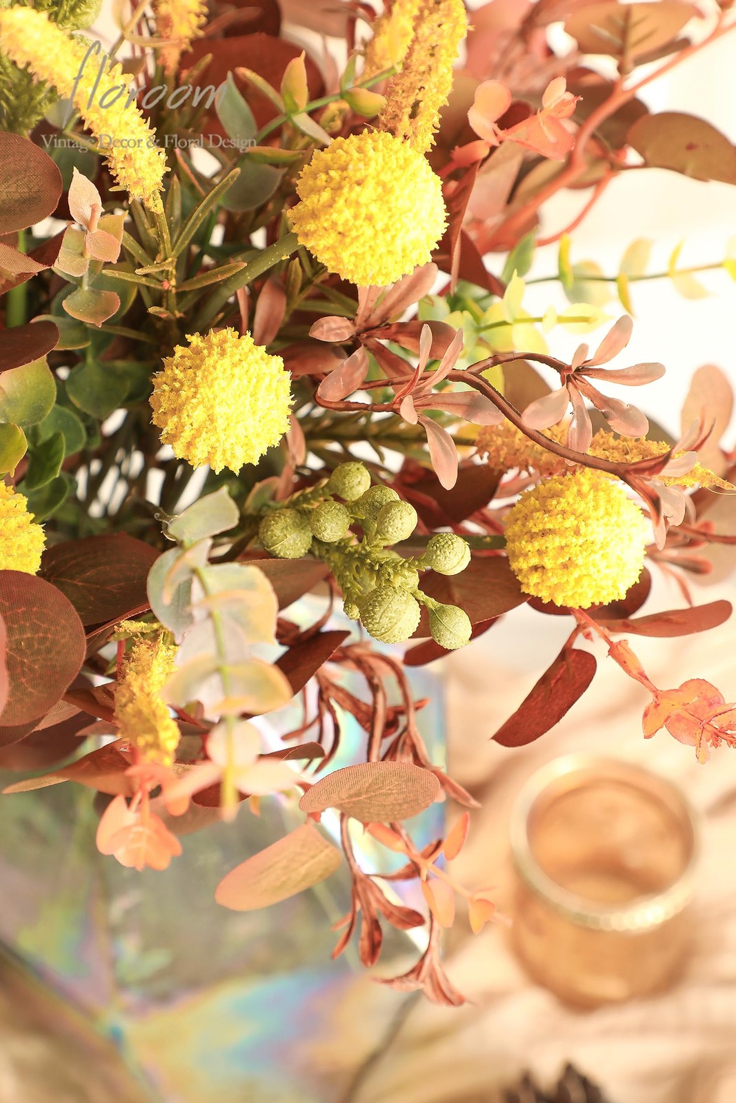 Artificial Greenery Stems Box Set, 62pcs with 7 Kinds of Faux Greenery Flower…