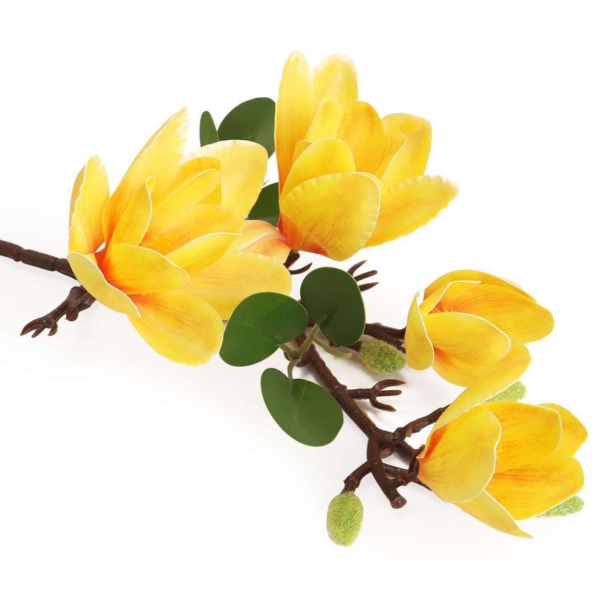 1/2X Faux Flower Magnolia Bouquet Artificial Flower Branch w/Stem Home Party lot