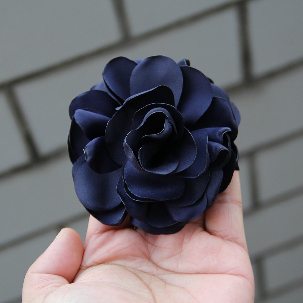9cm French Fashion Cloth Art Flower For Women Handmade Fabric Corsage Lapel