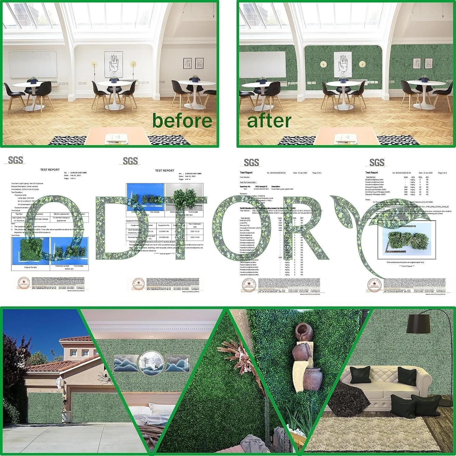Weather-Resistant Faux Ivy Boxwood Roll – A 3D Decorative Privacy Solution
