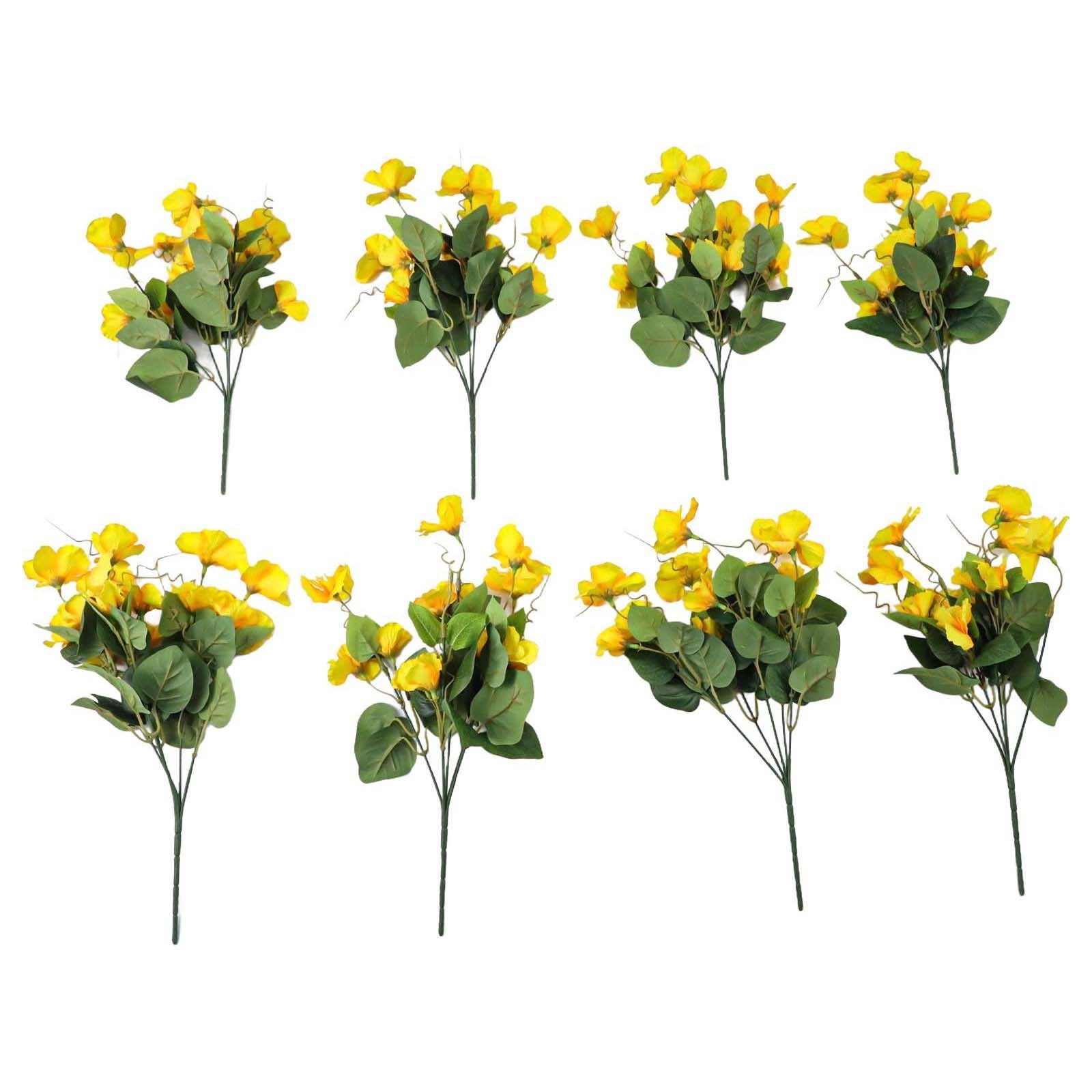 8 Bundles 16 5in Artificial Hibiscus Flowers for Indoor Outdoor For Decor