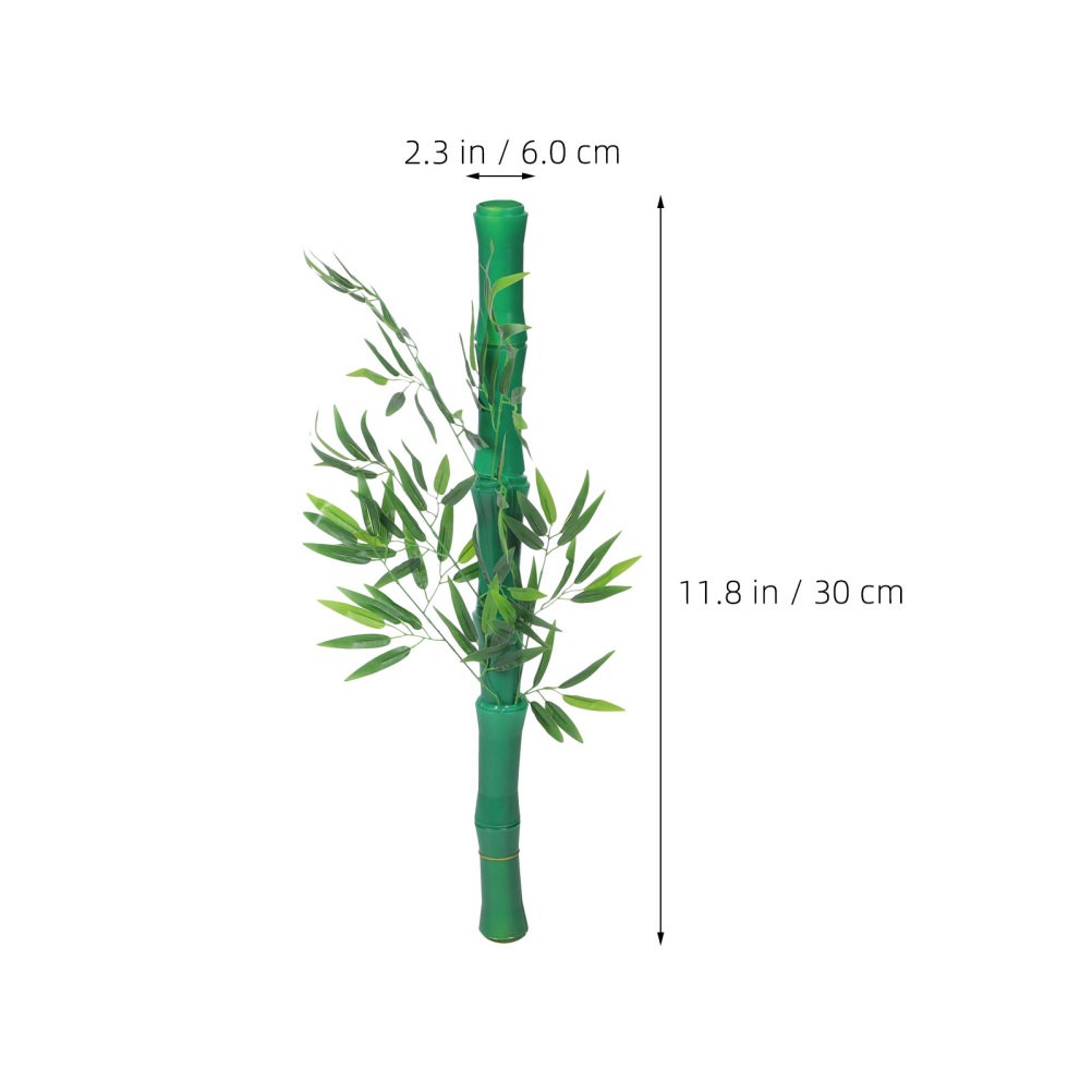 Simulated Bamboo Decorative Tube Balcony Artificial Greenery Branches