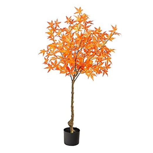 . Autumn Maple Artificial Tree 4ft Orange