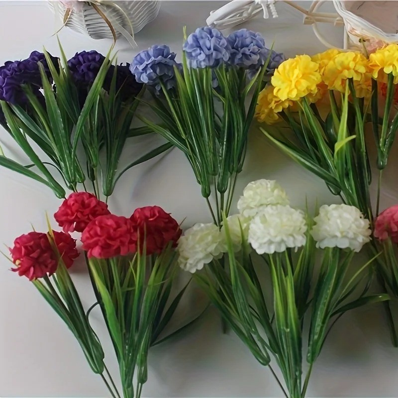 Artificial Flowers Silk Fake Plants UV Resistant Home In/Outdoor Garden Decor