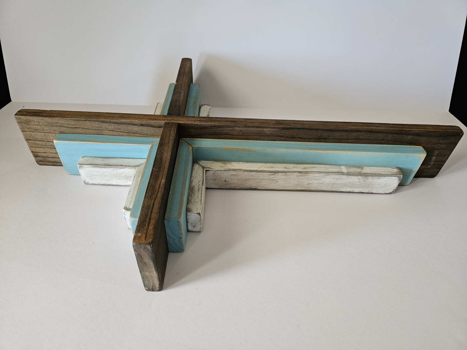 A Rustic Remedy Cross 2ft x 4ft Indoor Decoration for Home