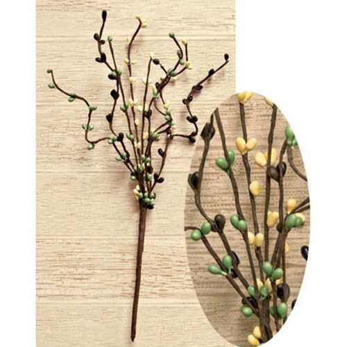 Pip Berry Coffee Bean Mix 12″ Stem ~ Home Decor
