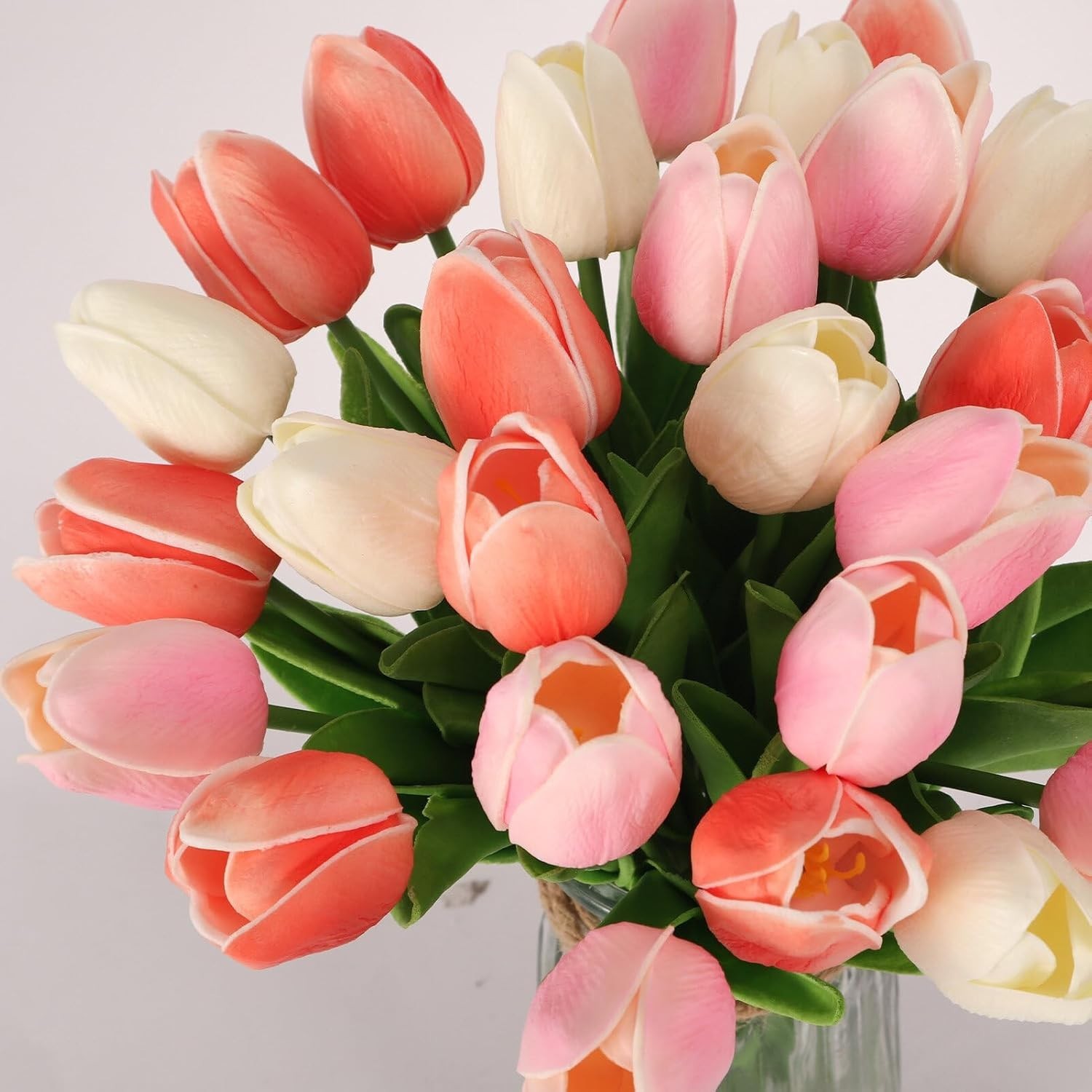 Elegant Faux Tulips Arrangements – Dining Room Decor