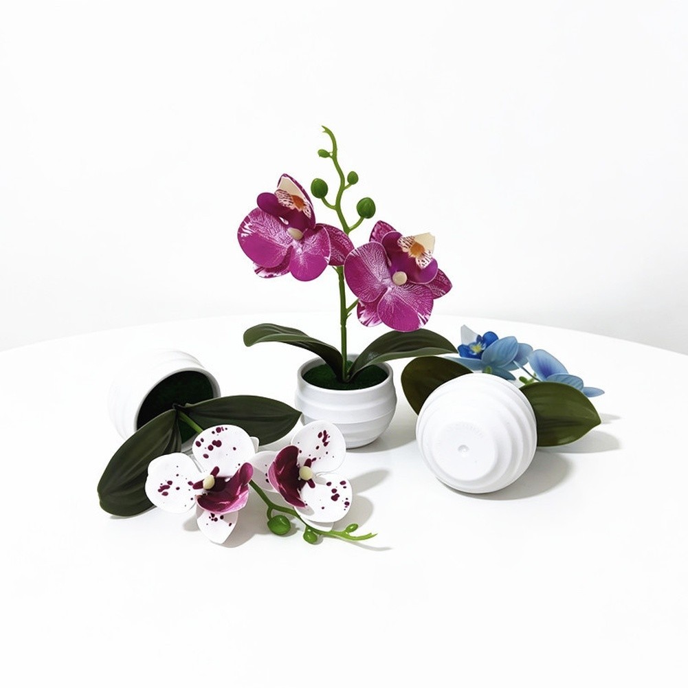 Artificial Phalaenopsis Orchid for Office Home Wedding Photography Props