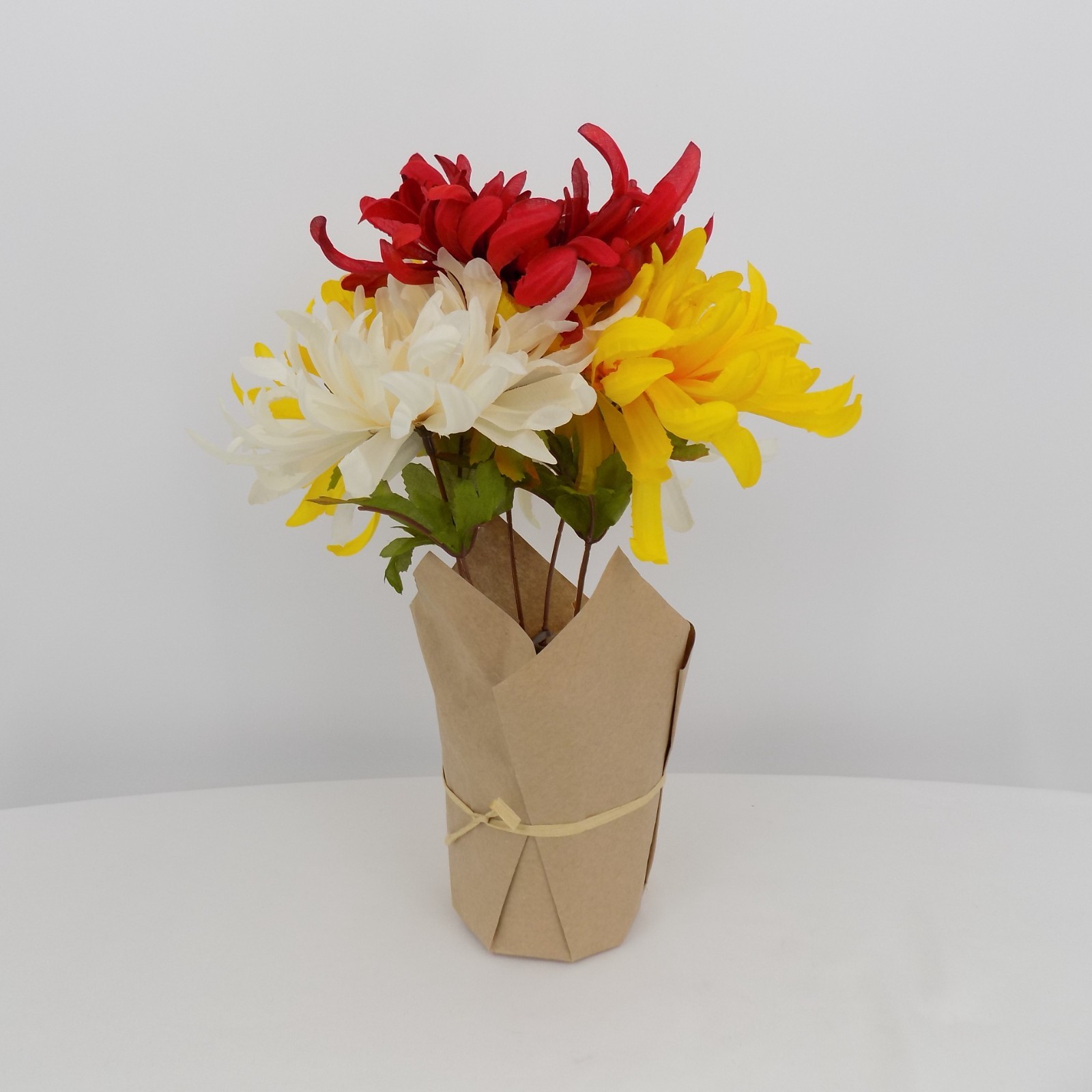 Ashland Fall Potted Flower Chrysanthemum Yellow Red Cream Mum Artificial New