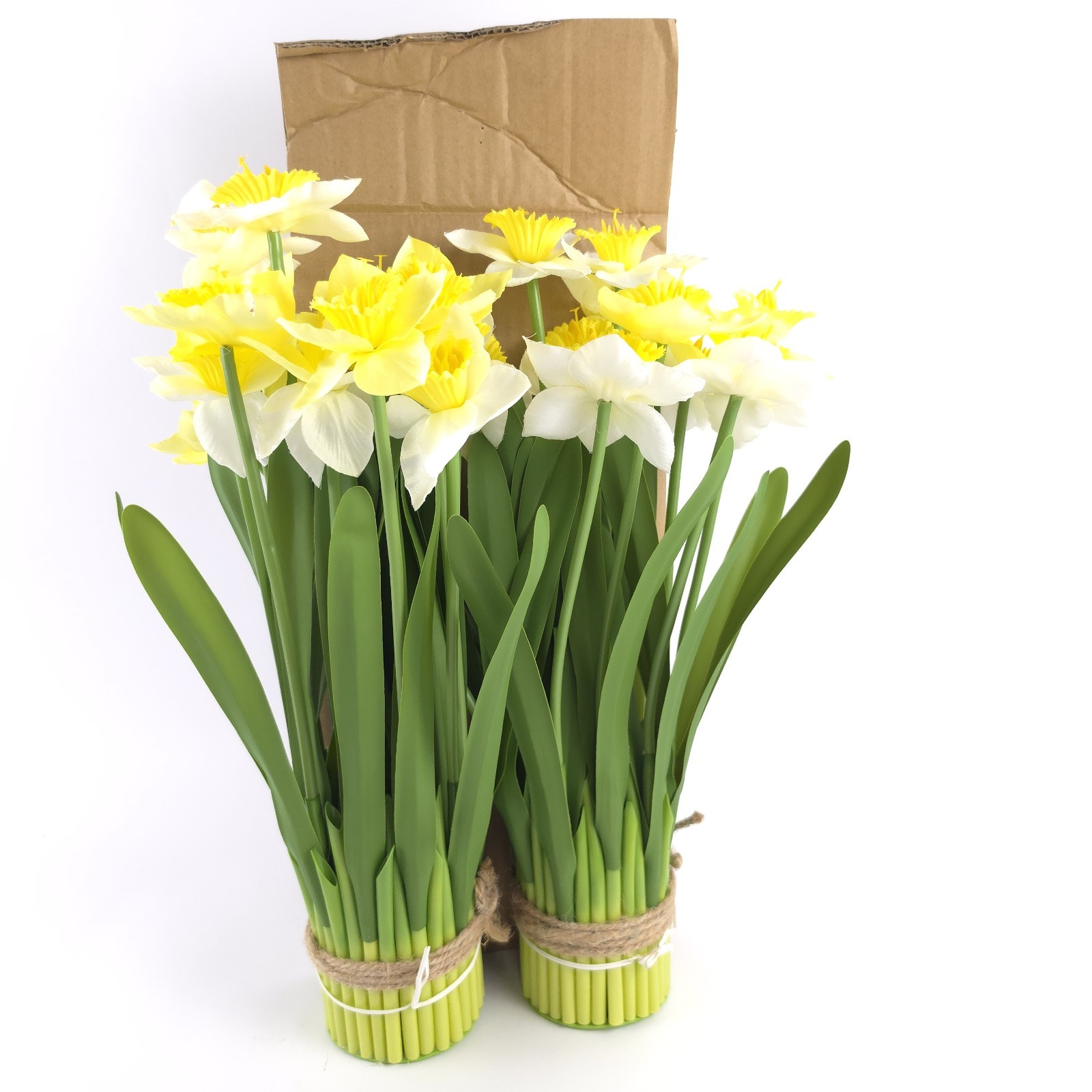 Set of 2 15″ Daffodil Bundles by Valerie Faux Yellow Flowers