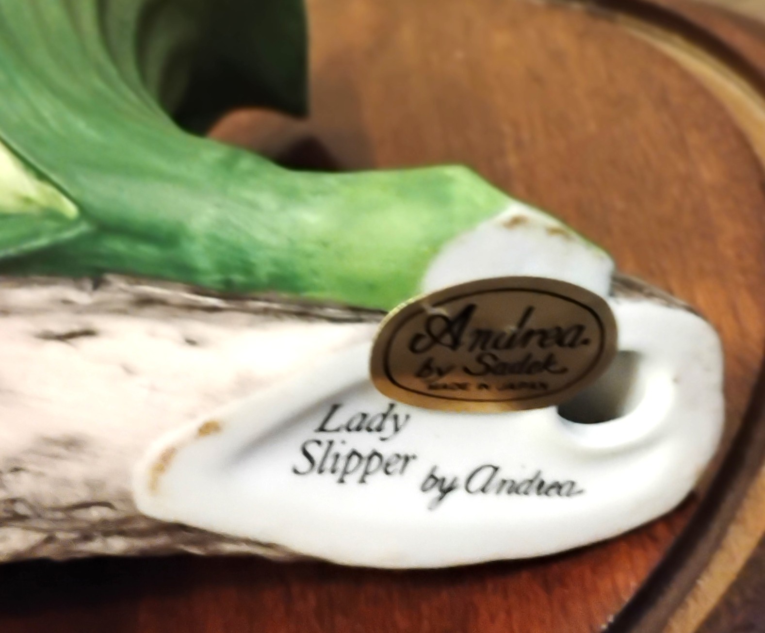Bisque ‘Lady Slipper’ Cluster Celebrating Bachman’s Floral 100th Anniversary