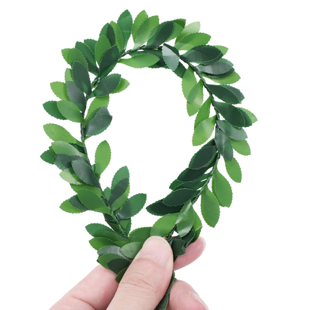 5 Pcs Realistic Artificial Vines Green Leafy Hanging Festival Home Decor