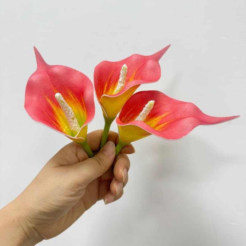 20 Pieces Calla Lily Artificial Flower Heads,Tropical Faux Flowers That Look …