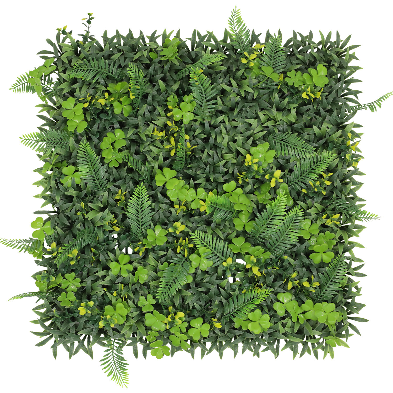 20″ Artificial Leaf Mat #11 3D Mixed Wall Hedge Decor Privacy Fence Panel Grass
