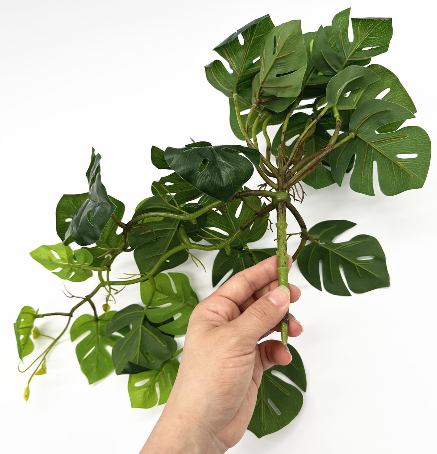 Fake Plants Hanging Small Faux Potted Ivy Vine Artificial Monstera Mini Faux …