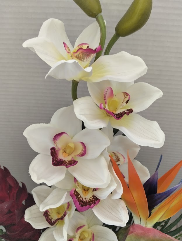 Artificial Tropical table centerpiece