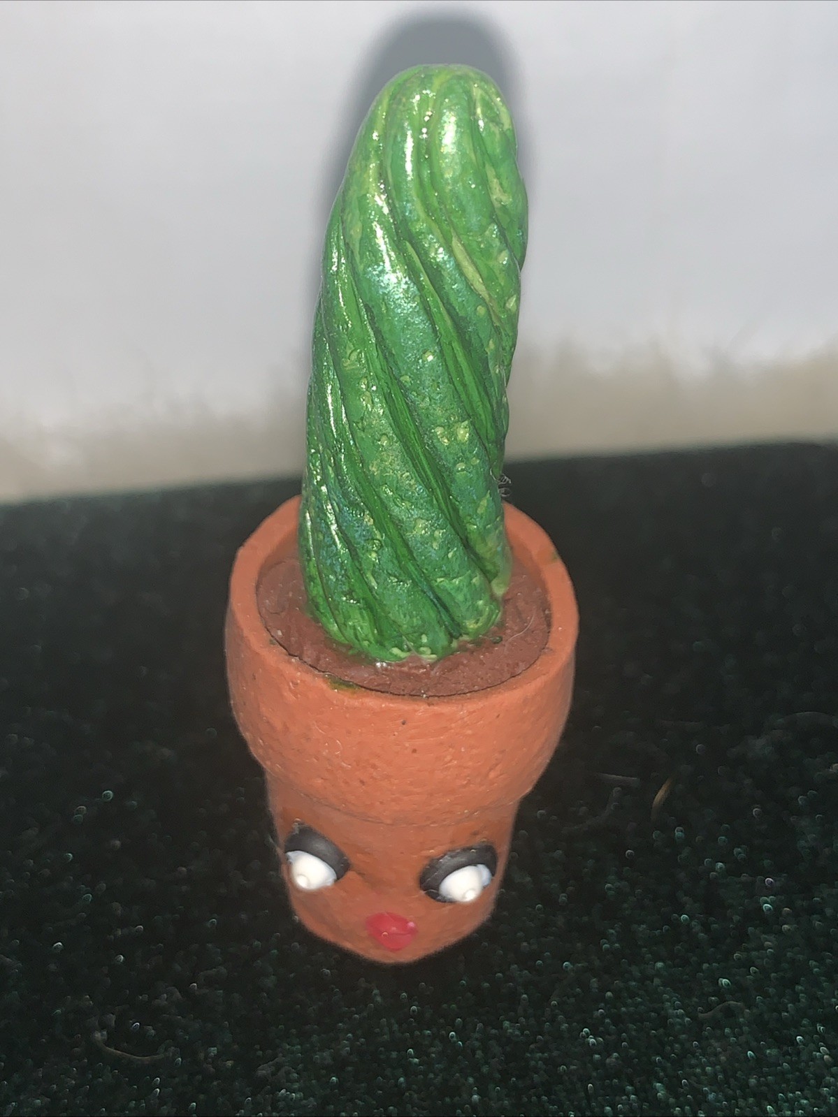Handmade “Randy” Polymer Clay Cactus Succulent Plant