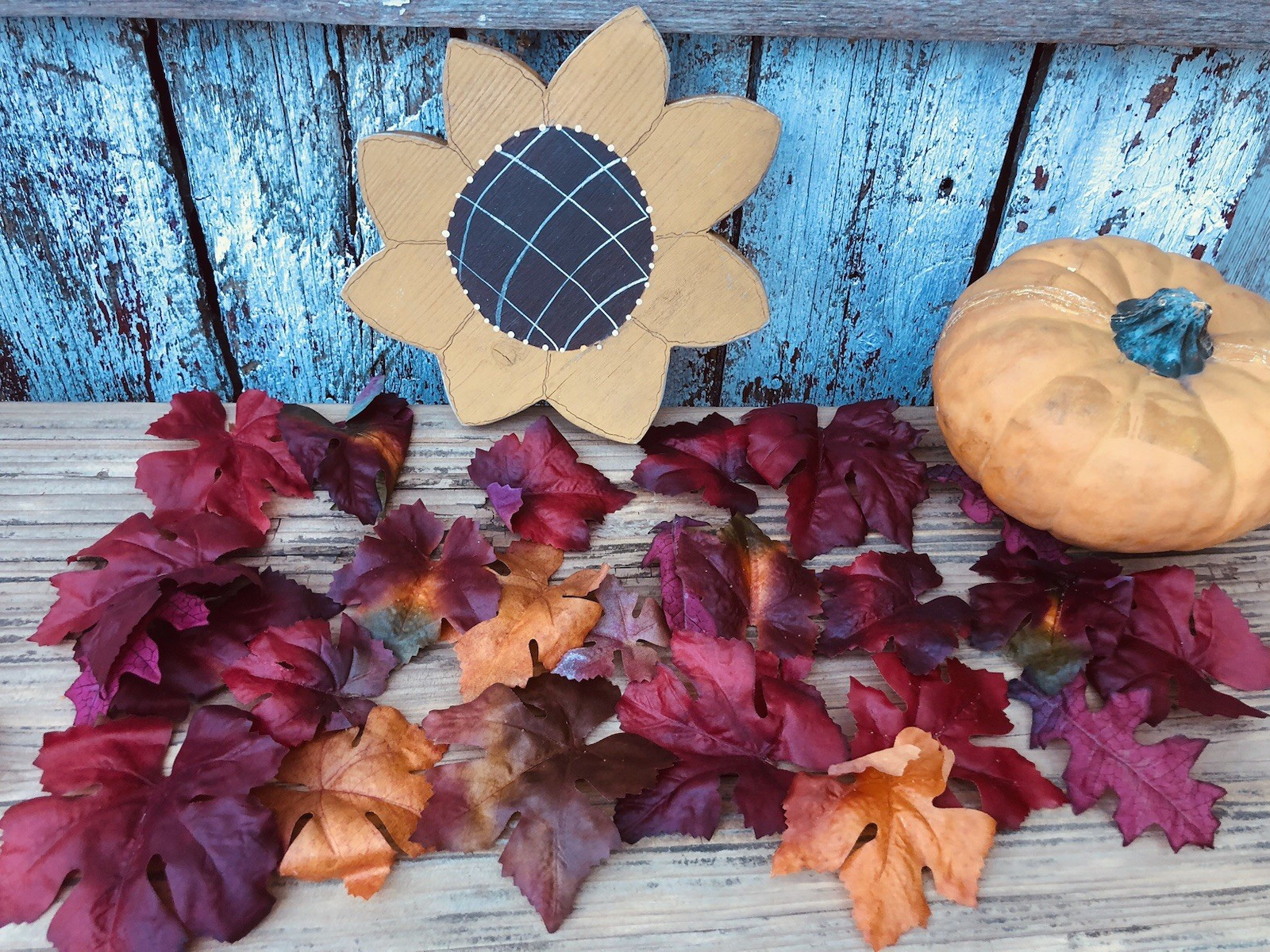 36 Redwood Forest Silk Fall Leaves Autumn Artificial LOOSE in A BAG