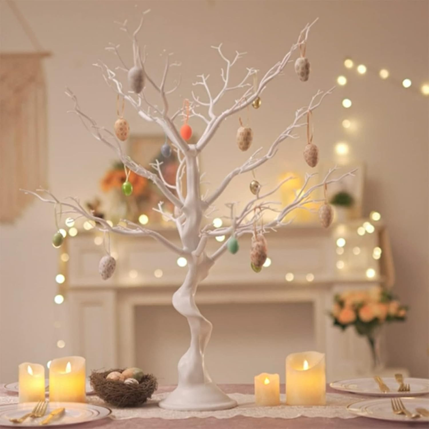 Tree Centerpieces for Weddings White 23In – Decorative Ornament Display Tree Fo