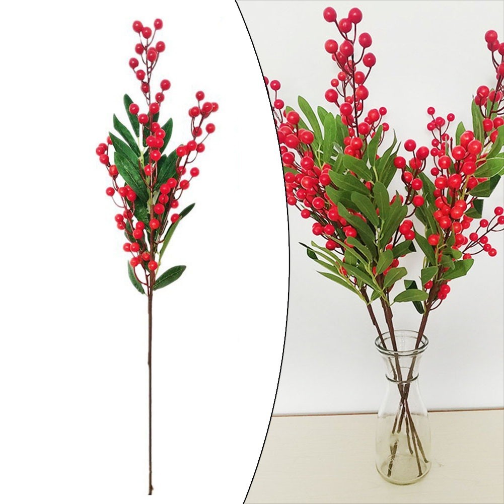 Eye catching Simulated Fruit Blueberry Berry Branch for Office Enhancement