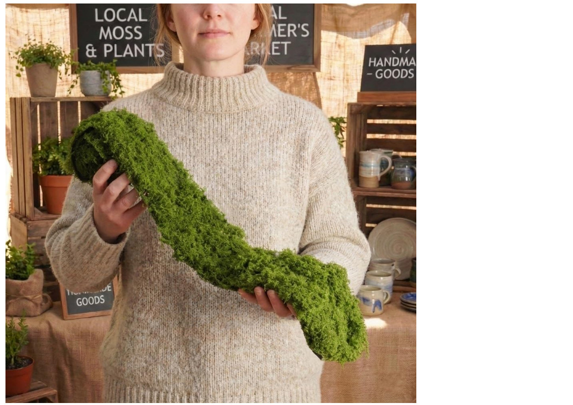 Artificial Moss Table Runner 4×47 Green Faux Moss Roll Wedding Decor Craft Suppl