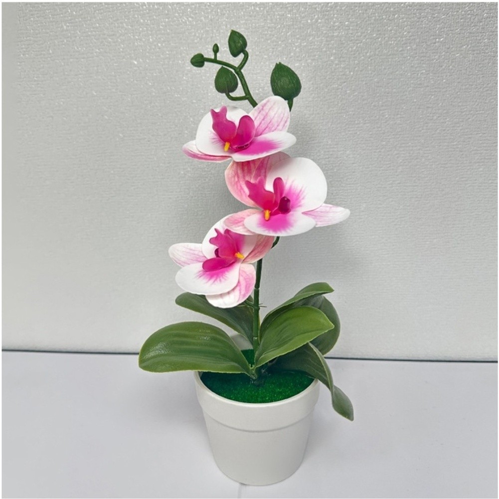Artificial Butterfly Orchid Bonsai with Lifelike Texture for Home Office Decor