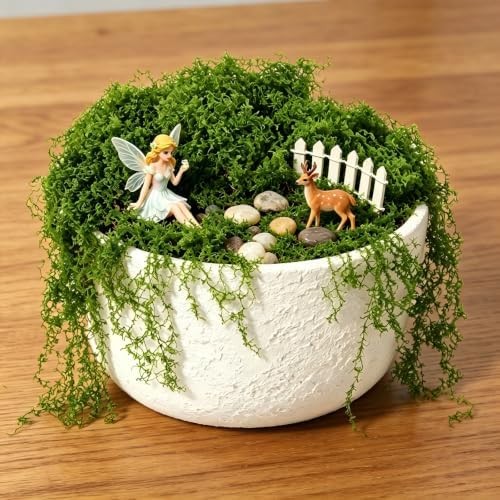 Fake Green Moss for Potted Plants,Artificial Moss for Crafts Indoor,DIY Table De