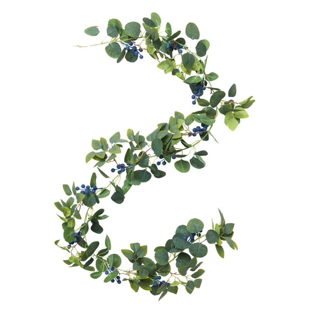 Simulation Rattan Plant with Eucalyptus for Indoor and Outdoor Decoration