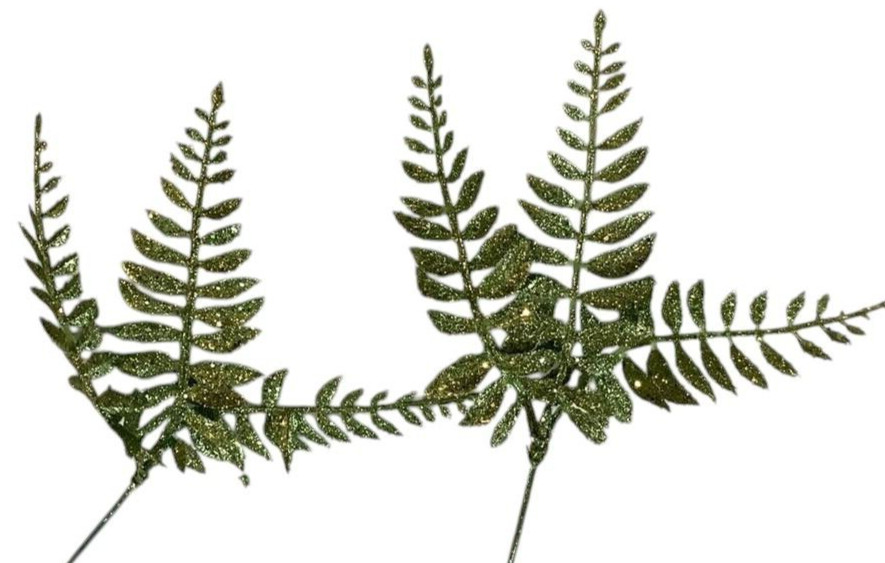 Floral Lime Green Picks Stem Holly Fern Bows Swirls Lot 14 Glitter Decor NEW