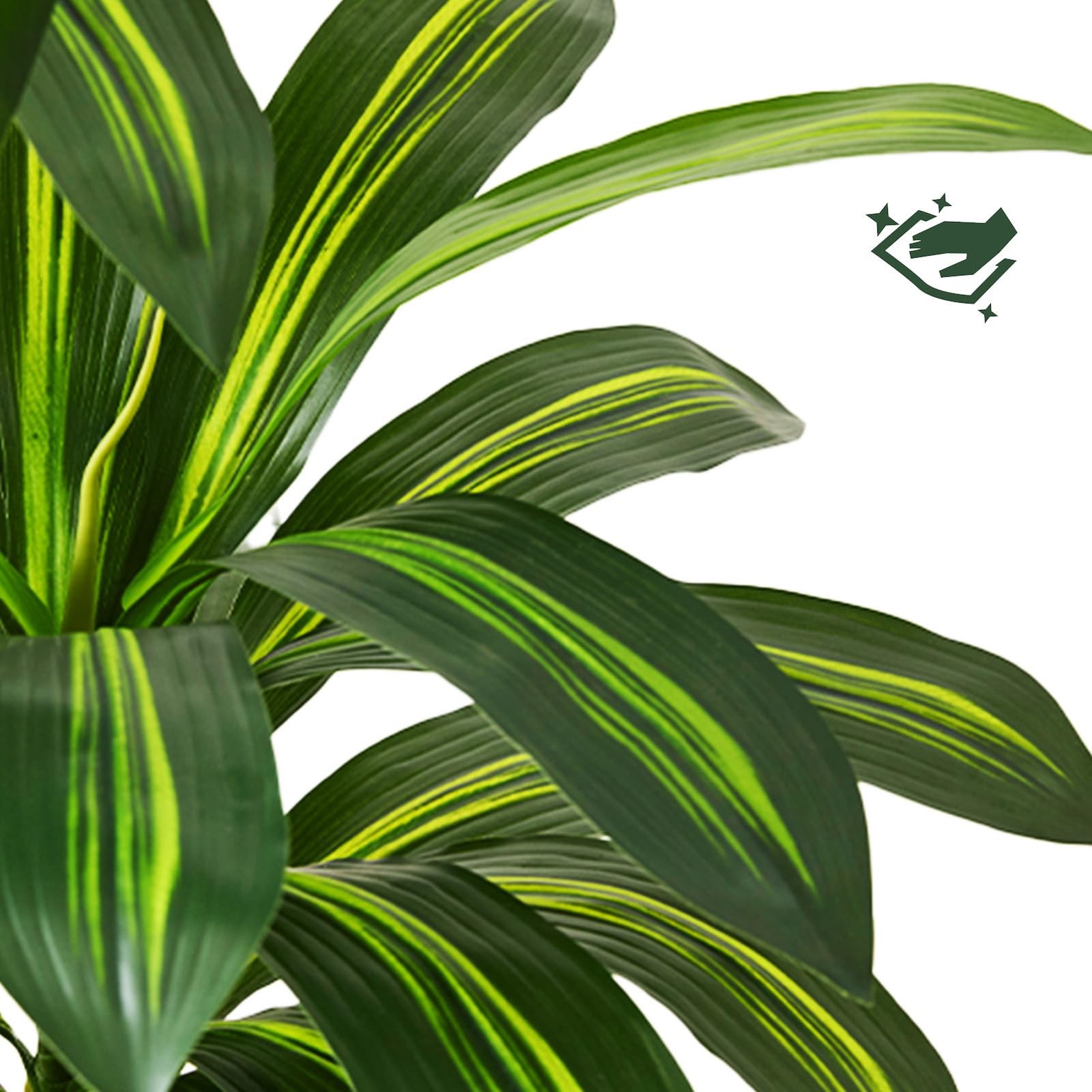 Artificial Dracaena Tree Indoor, 7FT Tall Fake Floor Plants with White Plante…