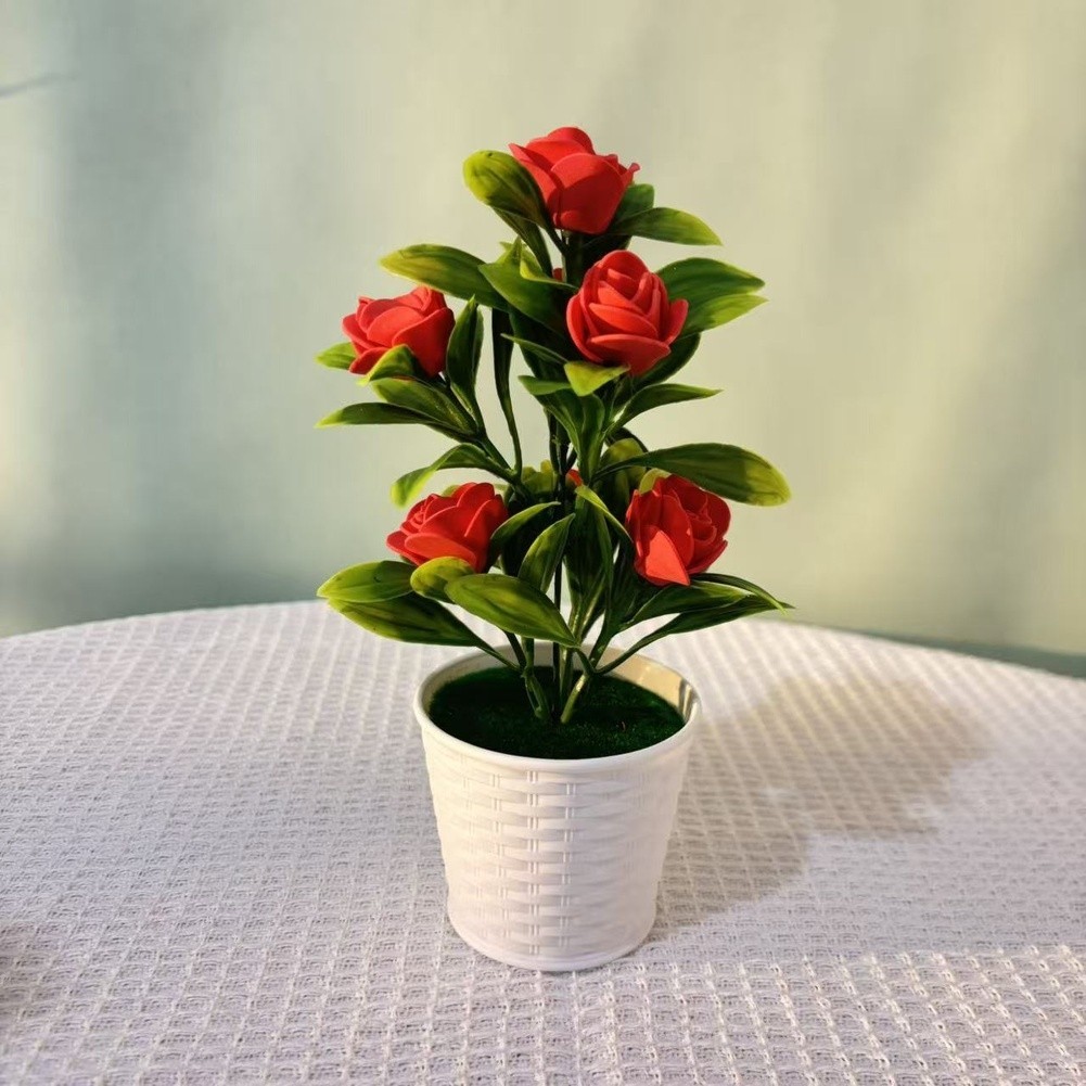 Artificial Roses Made of Foam and Plastic for Year-Round For Home Decor