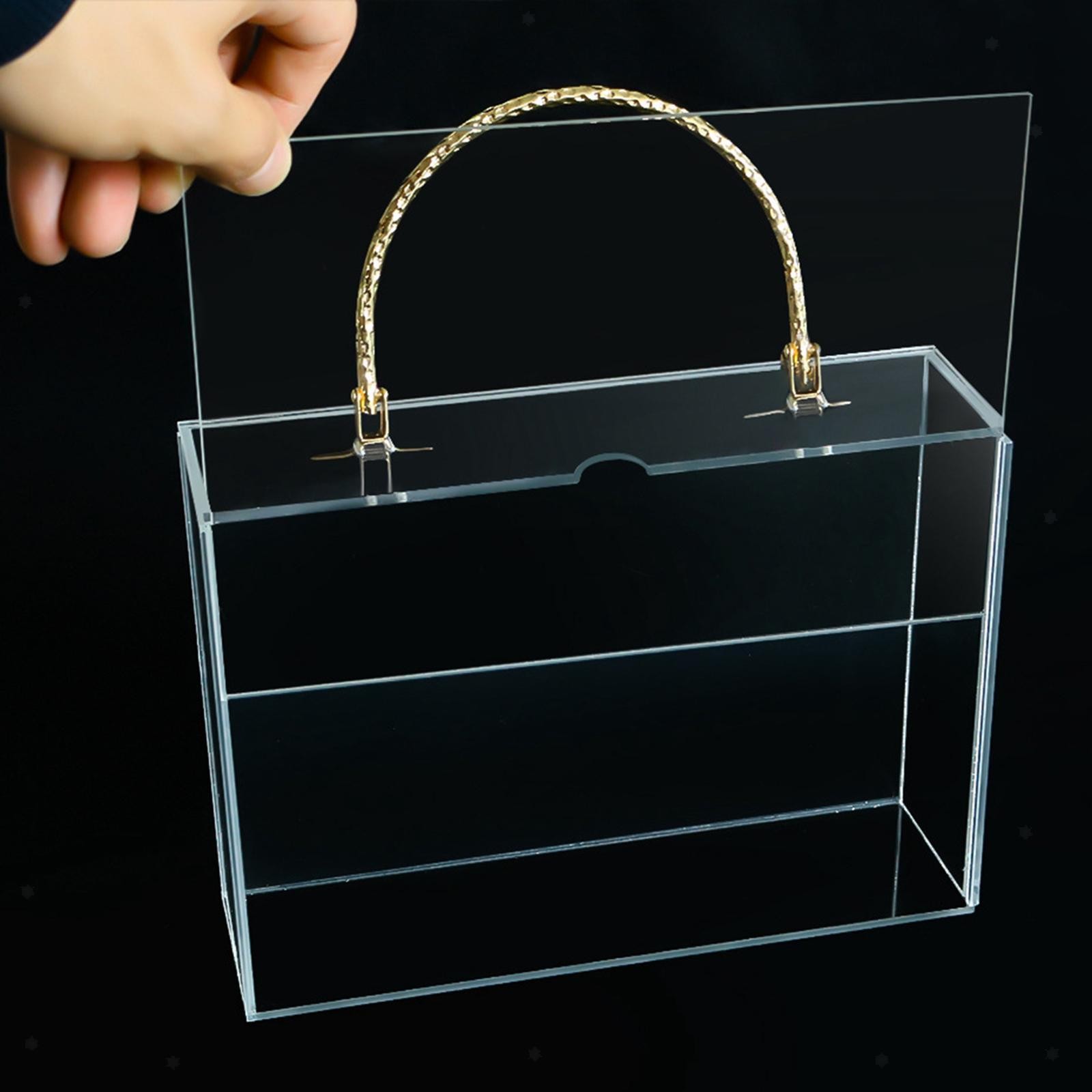 Clear Acrylic Flower Box Gift Box Shadow Box Transparent Flower Arrangement Box