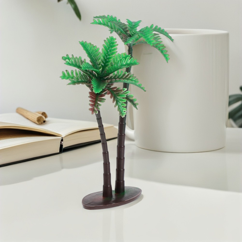 15 Pcs Artificial Trees for Home Decor Craft Projects Mini Coconut