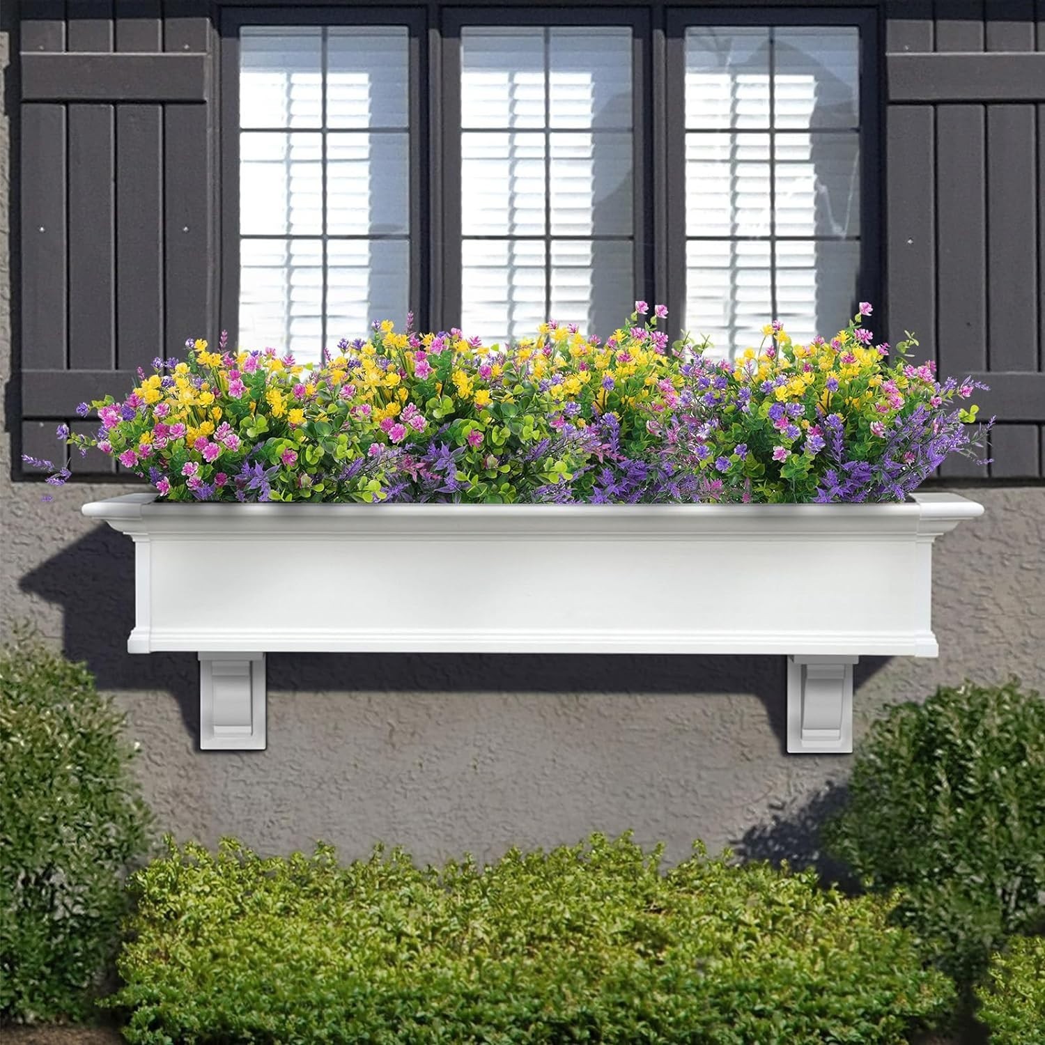 Versatile 12 Piece UV Resistant Flower Set – Ideal for Hanging Planters & Vases