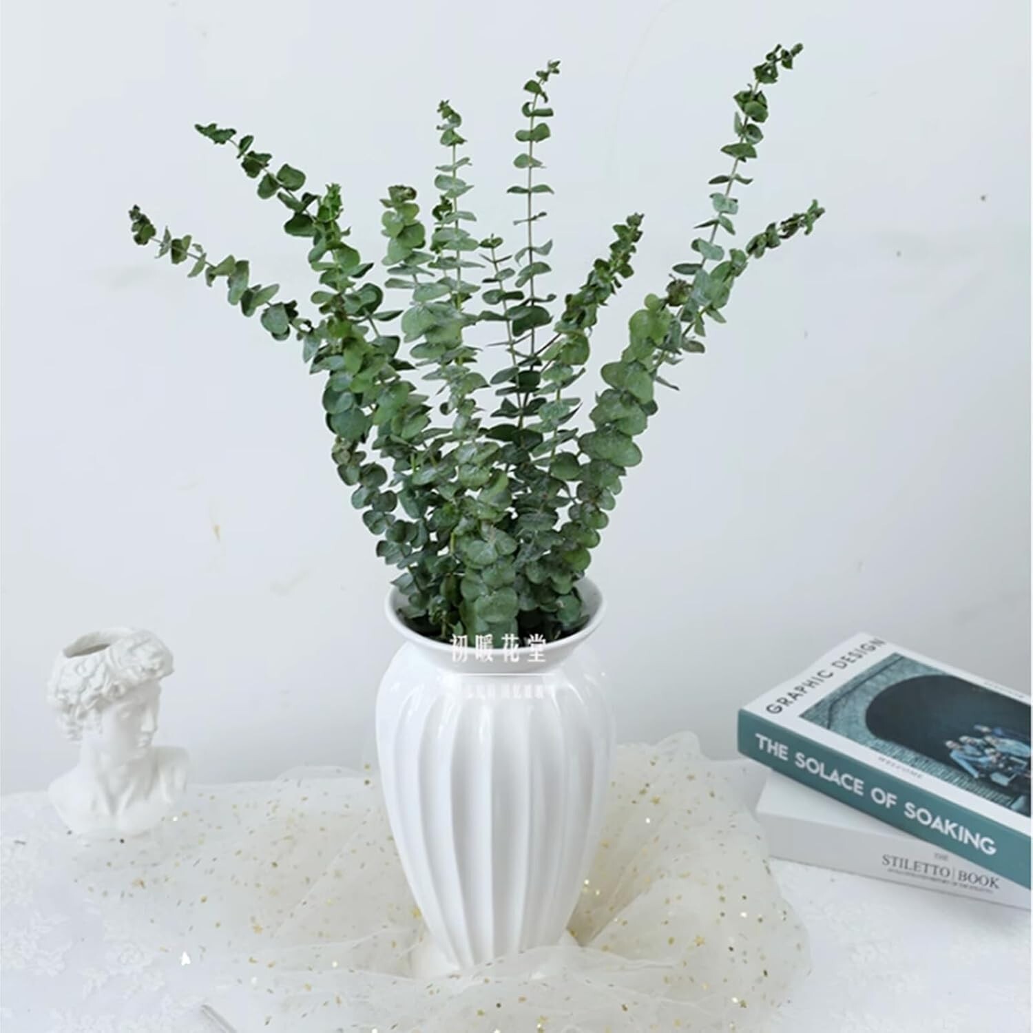 12 PCS Eucalyptus for Shower,17″ Natural Fresh Hanging Eucalyptus Stems,Real Euc