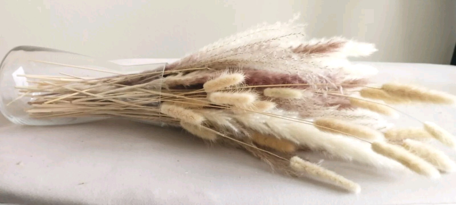 Tall Boho Natural Dried Pampas Grass Bouquet Total 75 Pcs. Decor Wedding Party