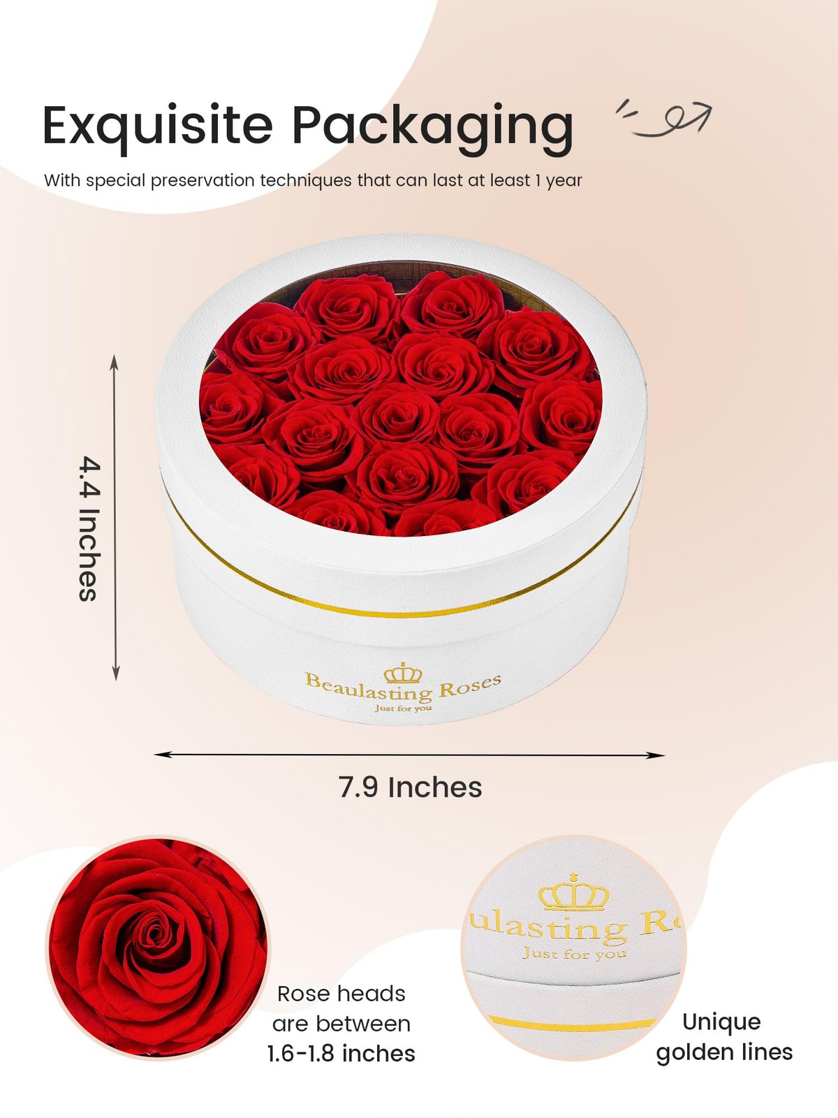 Preserved Roses Forever Flowers Real Roses In A Box Birthday 16 Red Roses