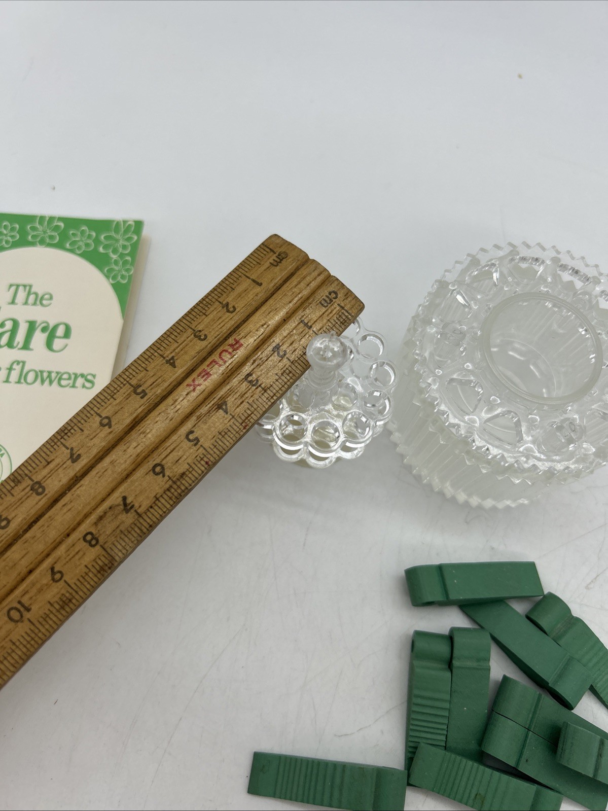 50’s Flower Arrangement Fashioner V2 Pair Candlestick Vintage Frog Australia