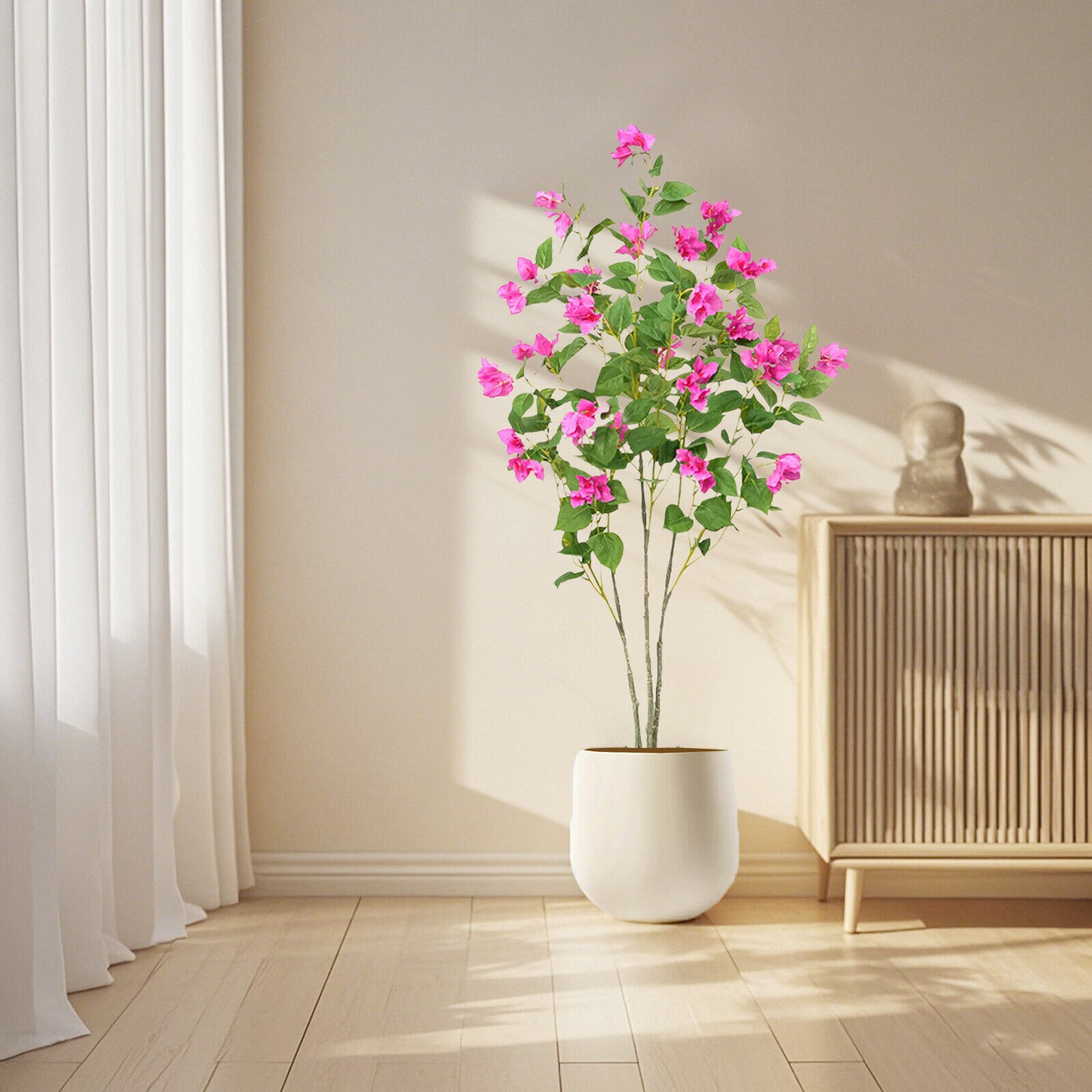 Artificial Tree 4FT/5FT/6FT Faux Bougainvillea Flowers for Decor Home Office