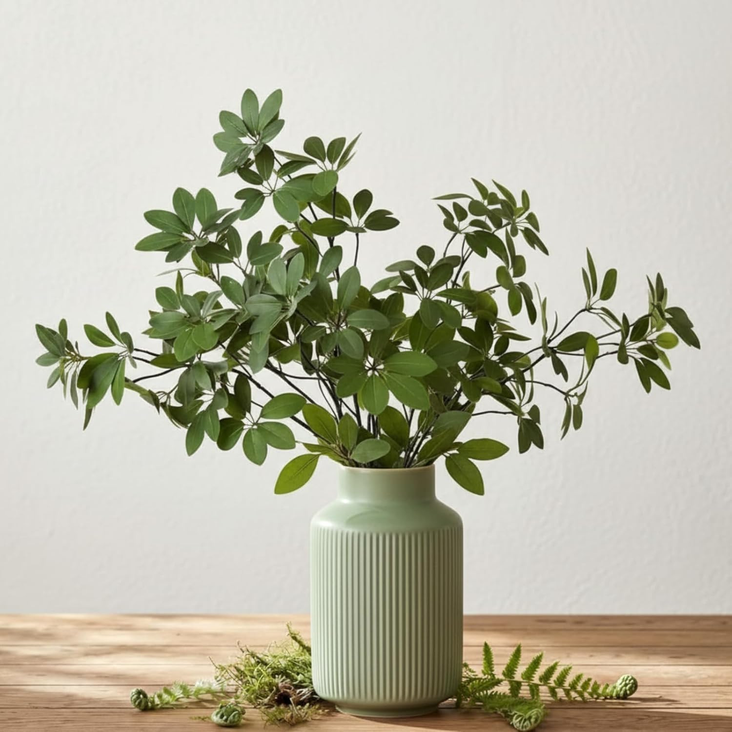 5 Pcs Artificial Greenery Stems, 26 Inches Fake Plants Branches Faux Greenery Re