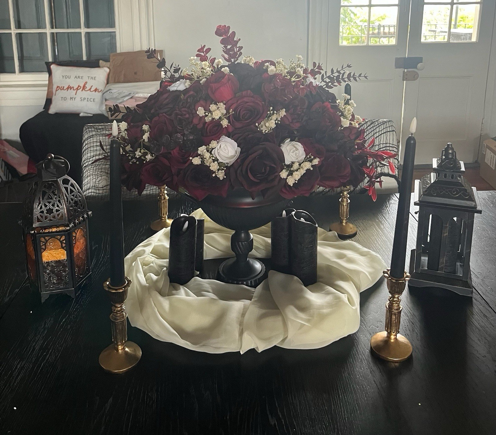 Realistic Silk And Velvet Floral Arrangements
