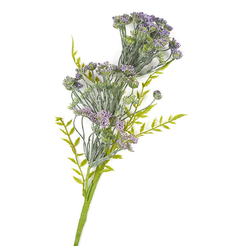 Pack of 2 Purple Artificial Queen Anne’s Lace 25″ Floral Sprays