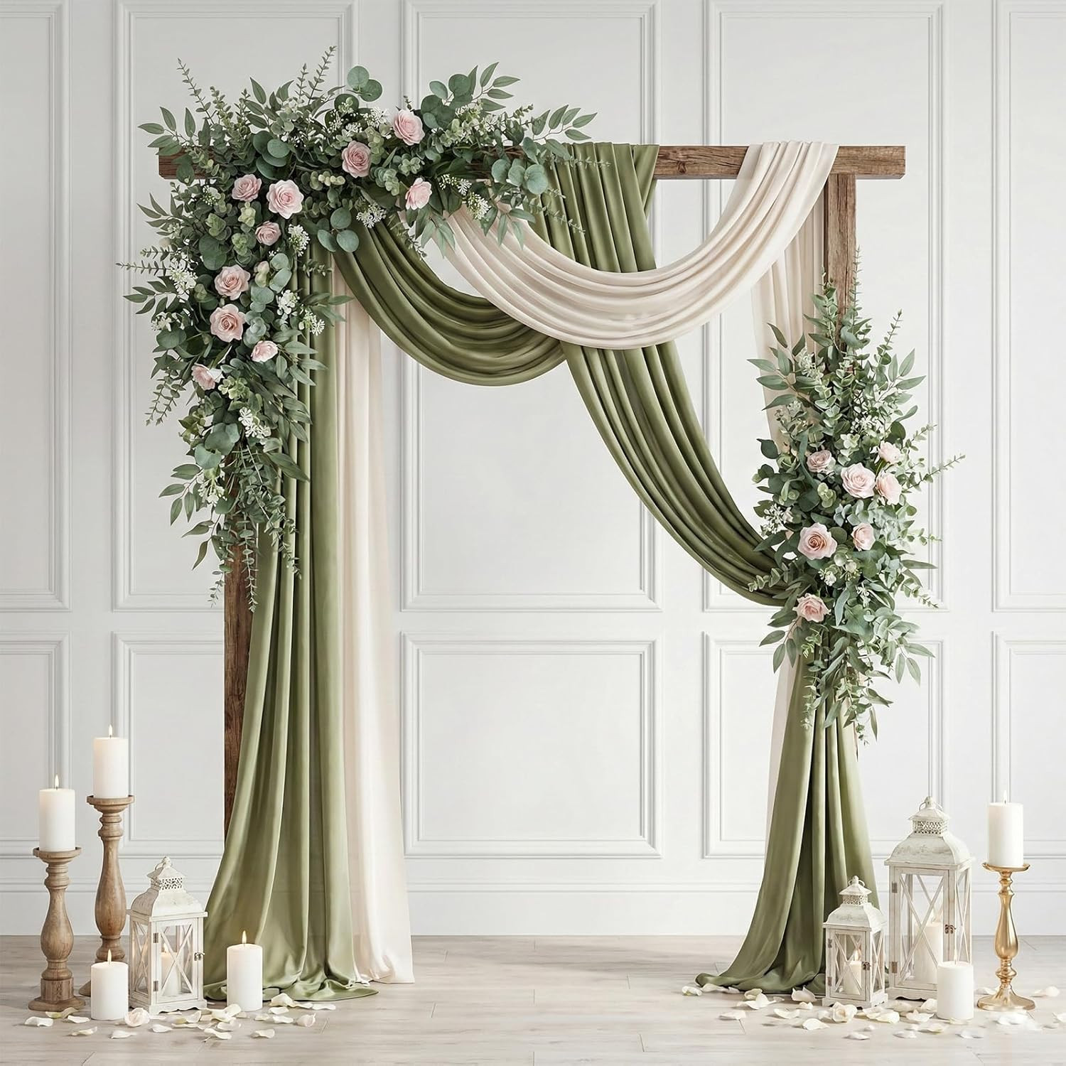 130 Pcs Artificial Mixed Eucalyptus Stems Bulk, 5 Kinds of Faux Greenery Eucalyp