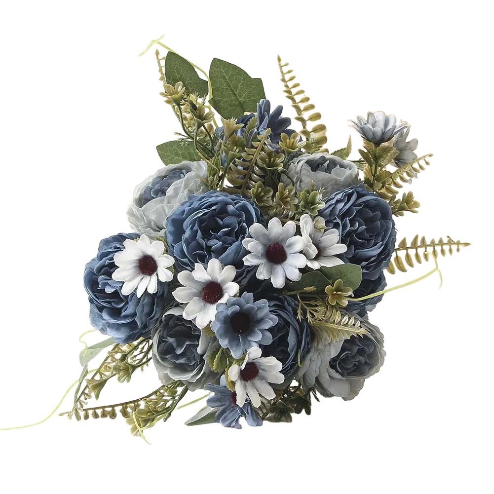 Elegant Faux Floral Bouquet Peony Rose Arrangement for Stylish Centerpieces